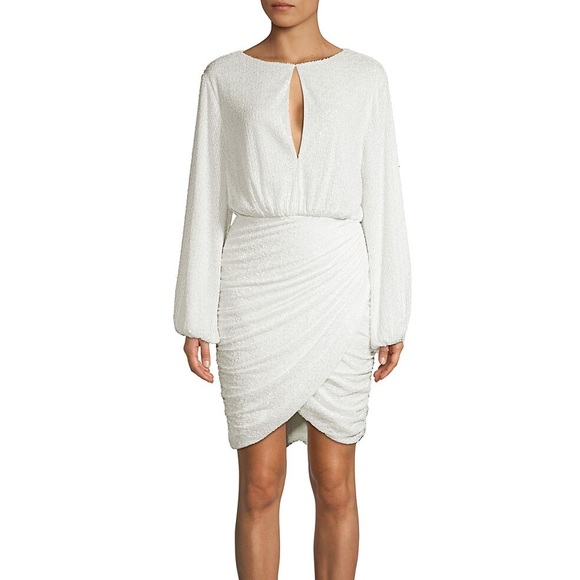 jay godfrey baldwin sequin mini dress Jay Godfrey Baldwin Sequined Mini Dress In Neon Fuchsia